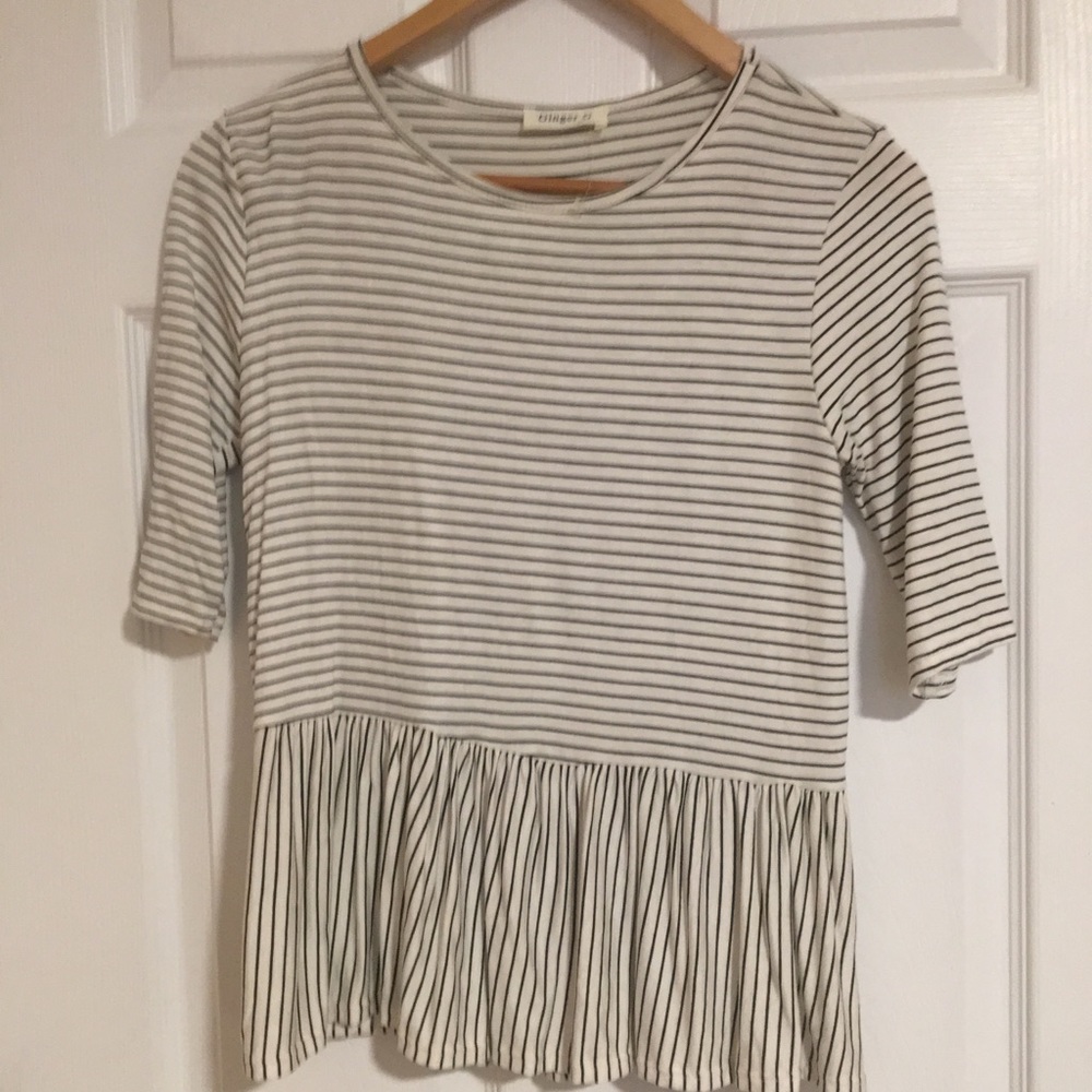 Striped tunic top